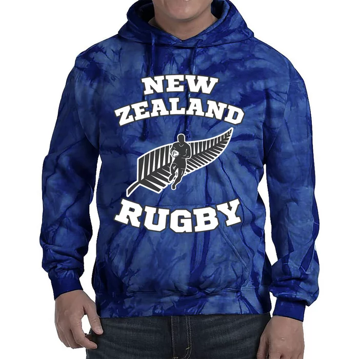 New Zealand Flag Kiwis Rugby Team Tie Dye Hoodie