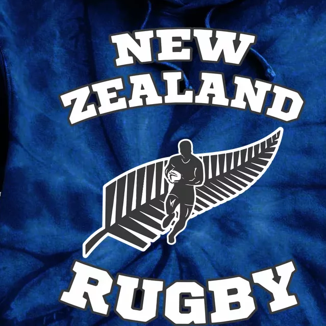 New Zealand Flag Kiwis Rugby Team Tie Dye Hoodie