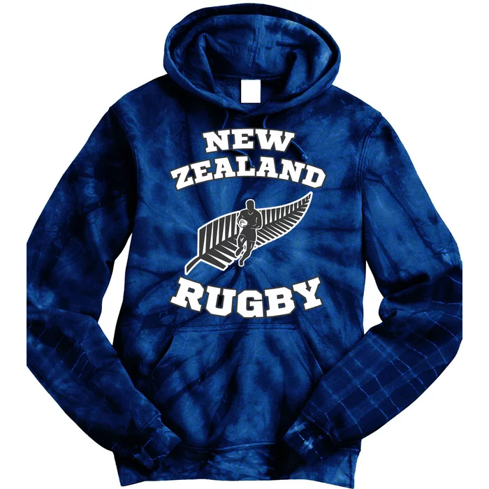 New Zealand Flag Kiwis Rugby Team Tie Dye Hoodie