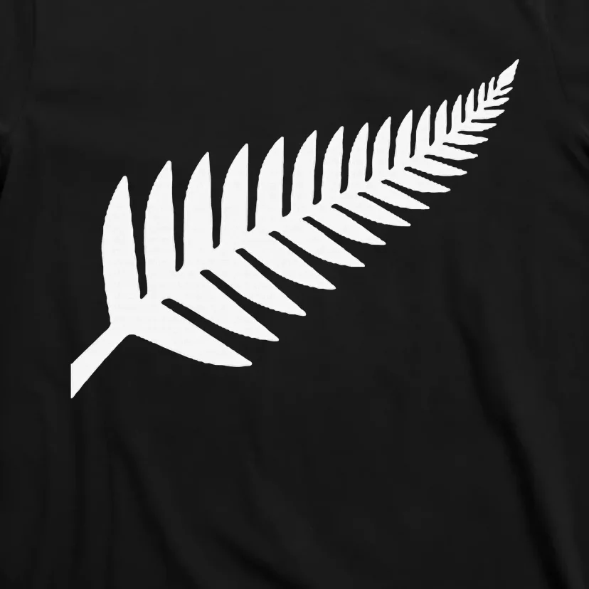 New Zealand Fern Icon Nz Black Proud Kiwi Gift T-Shirt