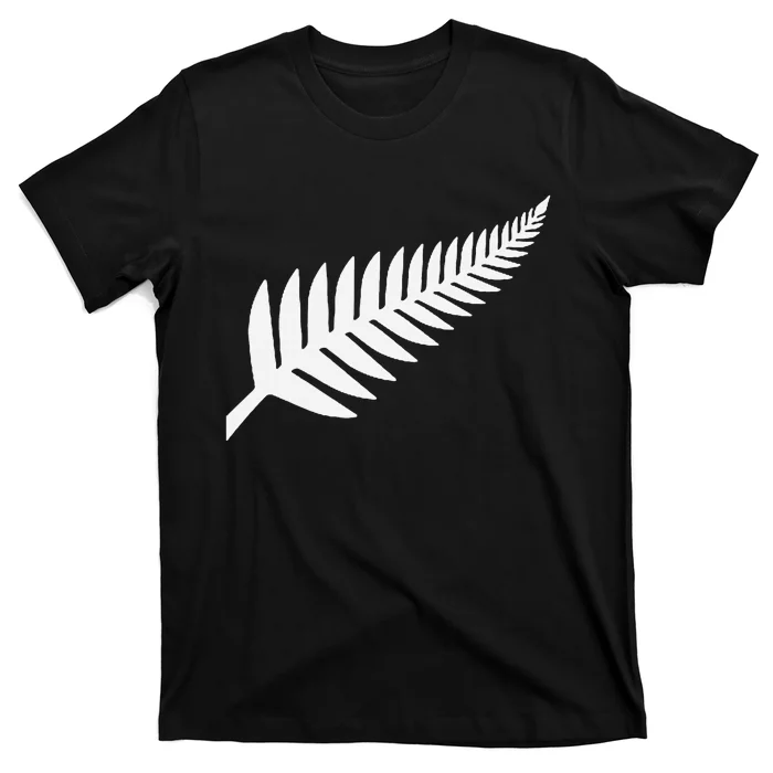 New Zealand Fern Icon Nz Black Proud Kiwi Gift T-Shirt