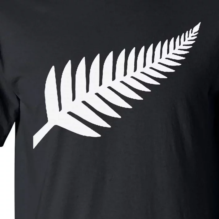 New Zealand Fern Icon Nz Black Proud Kiwi Gift Tall T-Shirt