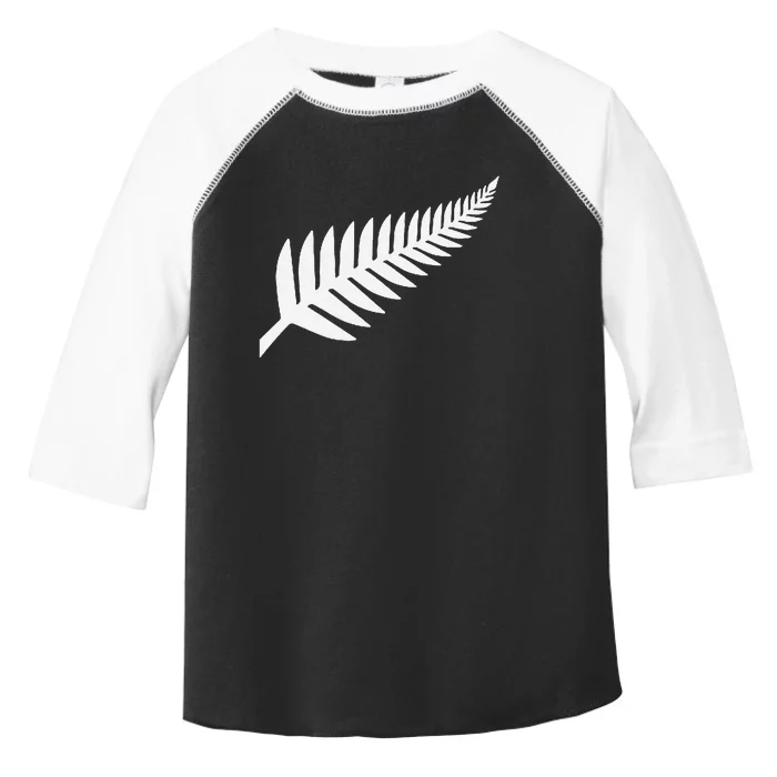 New Zealand Fern Icon Nz Black Proud Kiwi Gift Toddler Fine Jersey T-Shirt