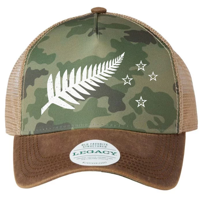 New Zealand Fern Flag Kiwi Pride Legacy Tie Dye Trucker Hat