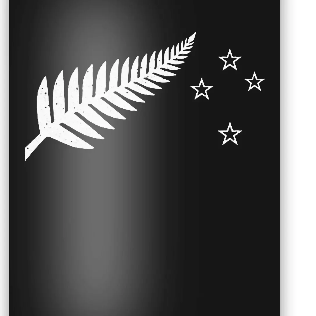 New Zealand Fern Flag Kiwi Pride Poster