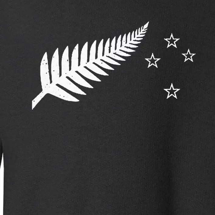 New Zealand Fern Flag Kiwi Pride Toddler Sweatshirt