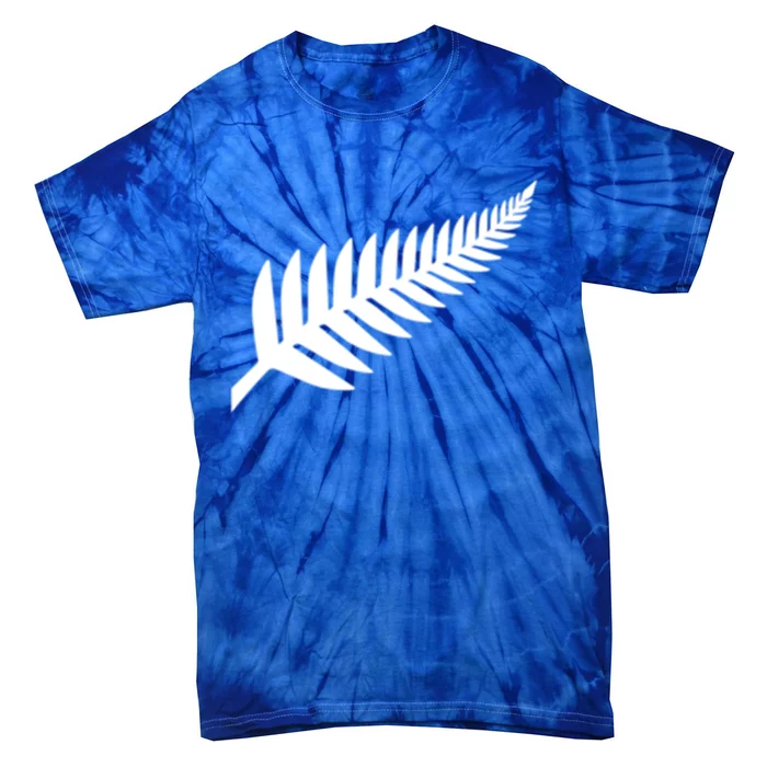 New Zealand Fern Icon Nz Black Proud Kiwi Gift Tie-Dye T-Shirt