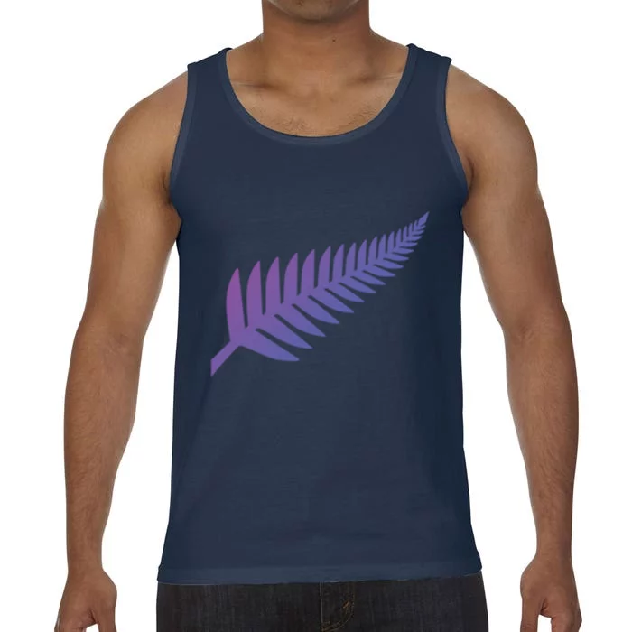 New Zealand Fern Icon Nz Black Proud Kiwi Gift Comfort Colors® Tank Top