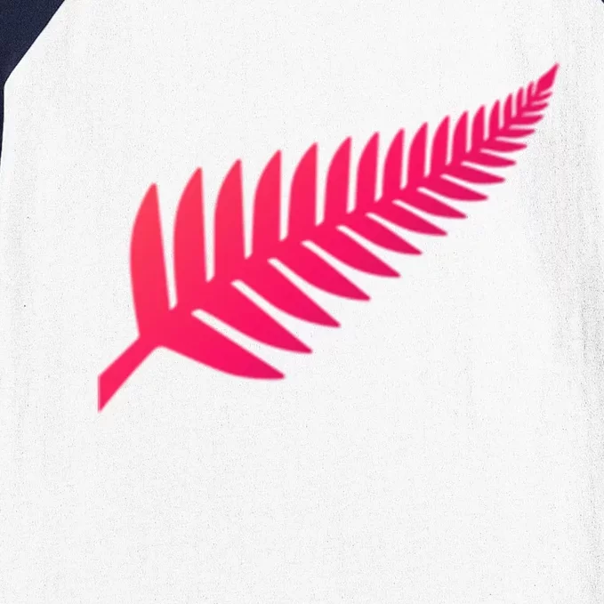 New Zealand Fern Icon Nz Black Proud Kiwi Gift Baseball Sleeve Shirt