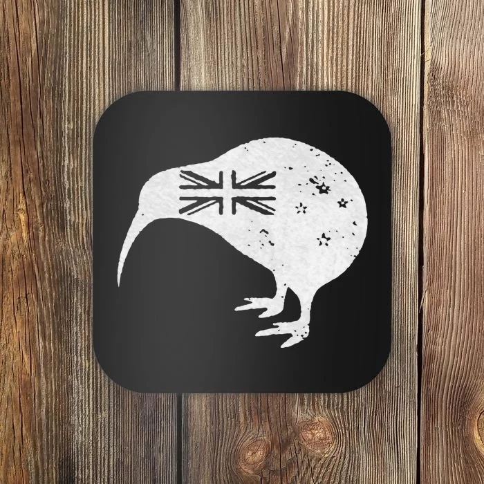 NEW ZEALAND KIWI FLAG UNION JACK NZ ROUNDEL Coaster