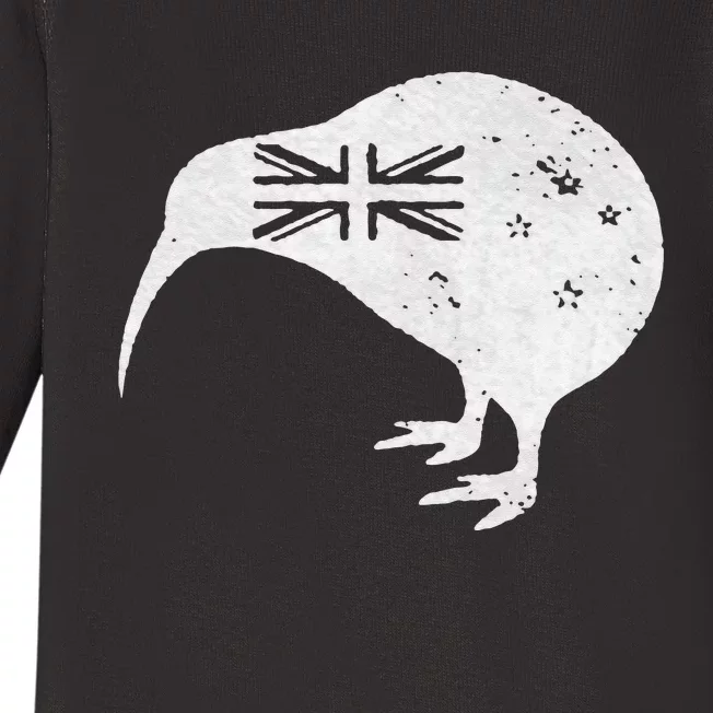 NEW ZEALAND KIWI FLAG UNION JACK NZ ROUNDEL Baby Long Sleeve Bodysuit