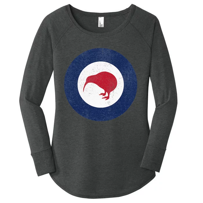 New Zealand Military Roundel Women's Perfect Tri Tunic Long Sleeve Shirt