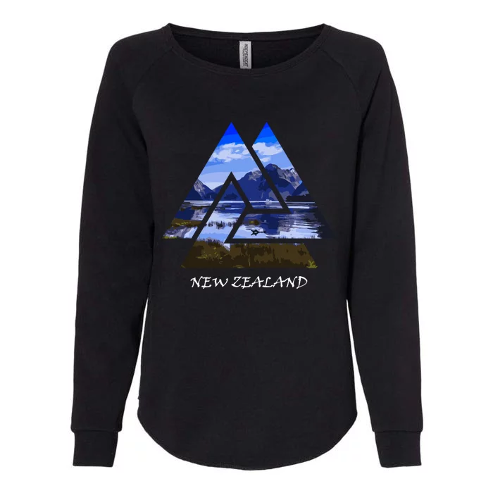 New Zealand Milford Sound Travel Gift Funny Gift Womens California Wash Sweatshirt