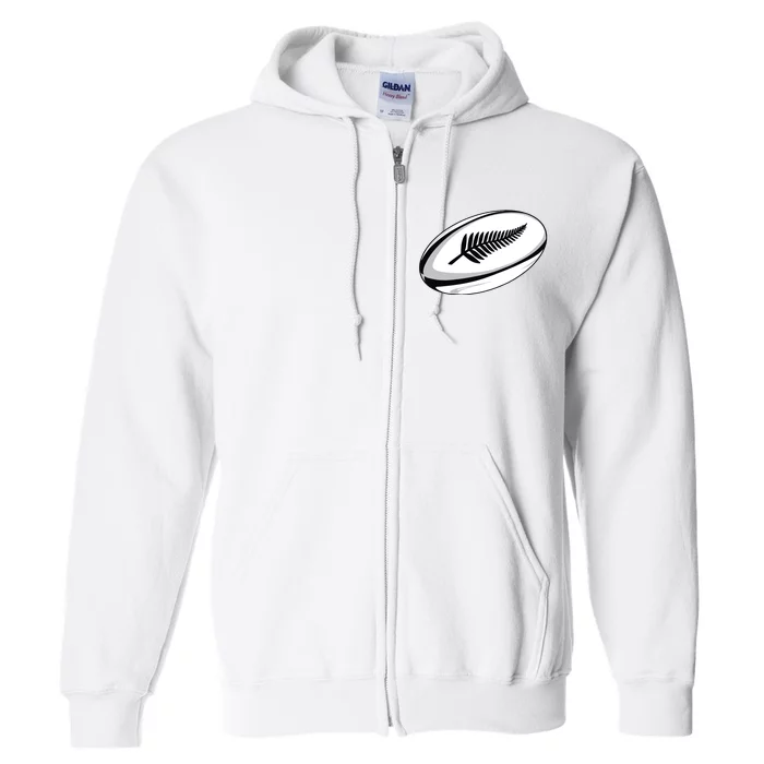 New Zealand Rugby Jersey Full Zip Hoodie