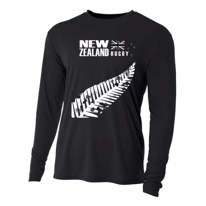 New Zealand Rugby Fan Haka Cooling Performance Long Sleeve Crew