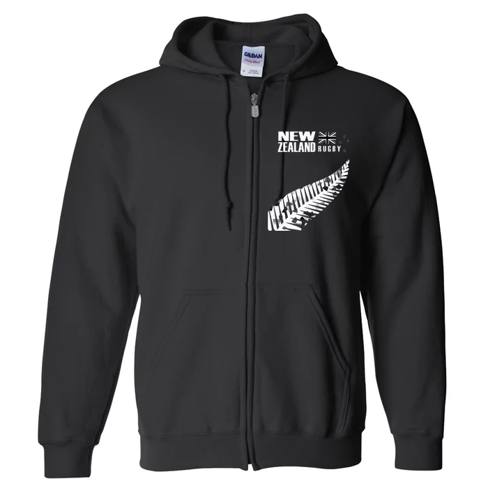 New Zealand Rugby Fan Haka Full Zip Hoodie