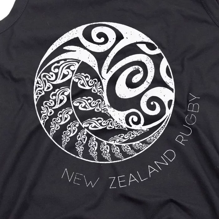 New Zealand Rugby Maori Inspired Kiwi & Silver Fern Tank Top