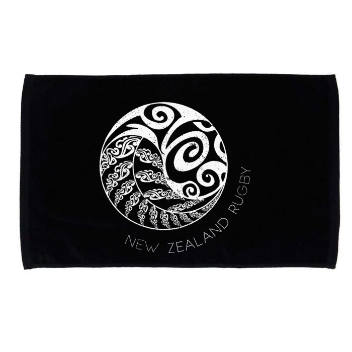 New Zealand Rugby Maori Inspired Kiwi & Silver Fern Microfiber Hand Towel