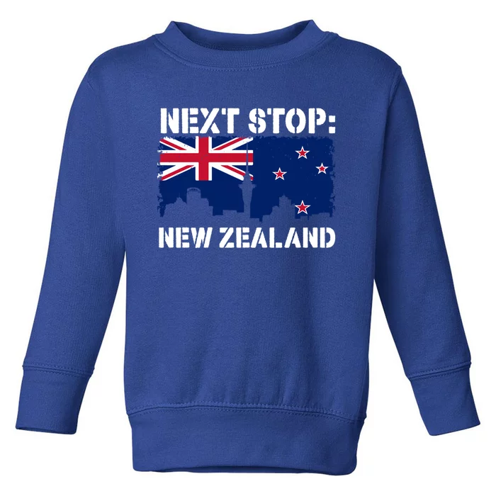 New Zealand Summer Vacation Trip Next Stop Vacay Vibes Gift Toddler Sweatshirt