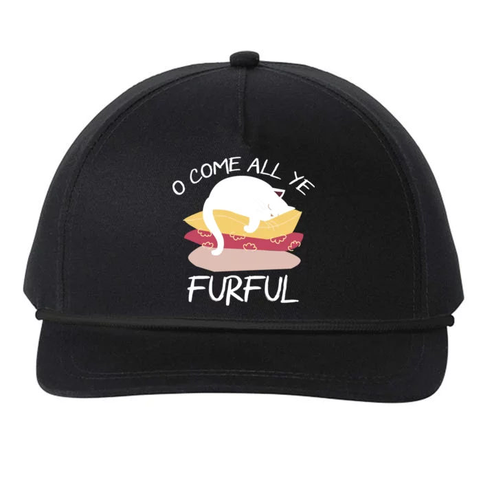 O Come All Ye Furful Snapback Five-Panel Rope Hat