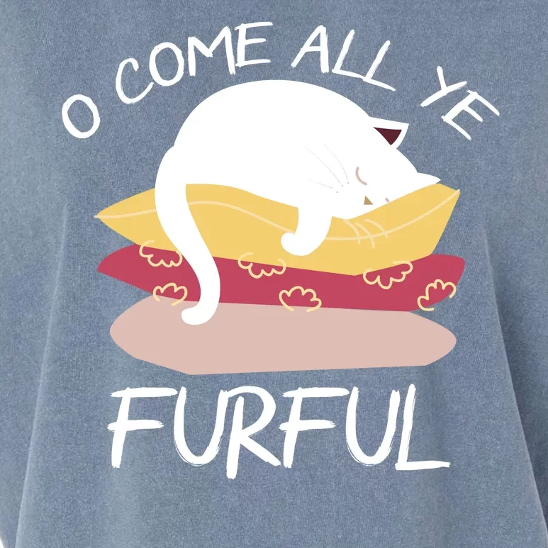 O Come All Ye Furful Garment-Dyed Women's Muscle Tee