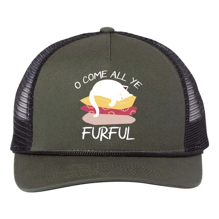 O Come All Ye Furful Retro Rope Trucker Hat Cap