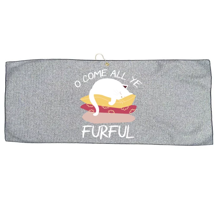 O Come All Ye Furful Large Microfiber Waffle Golf Towel