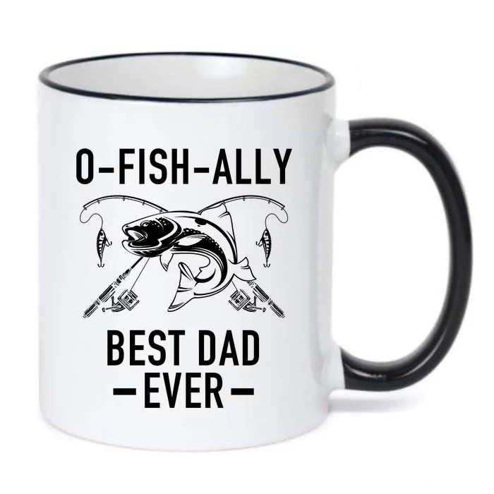 O-Fish-Ally Best Dad Ever Black Color Changing Mug