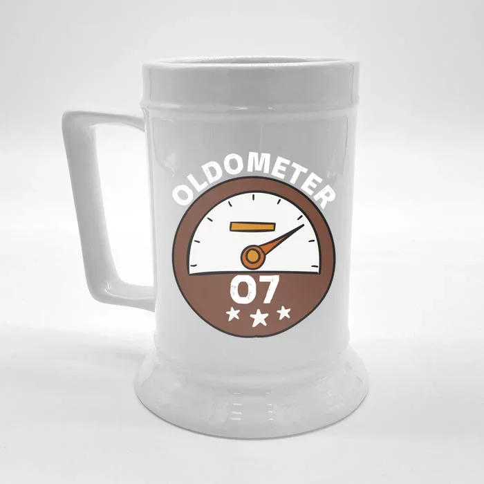 Oldometer 07 Cool Gift Front & Back Beer Stein