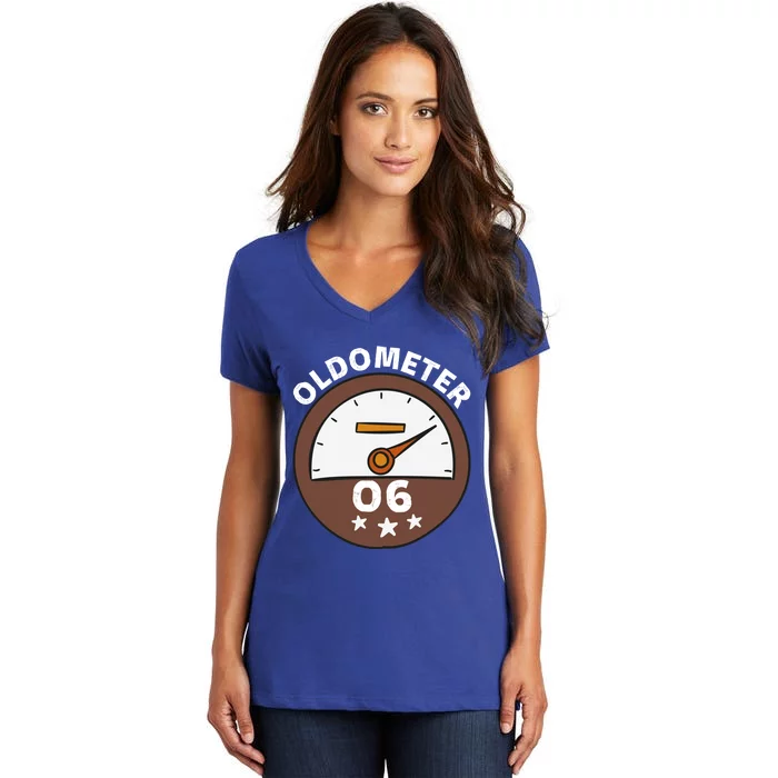 Oldometer 06 Gift Women's V-Neck T-Shirt