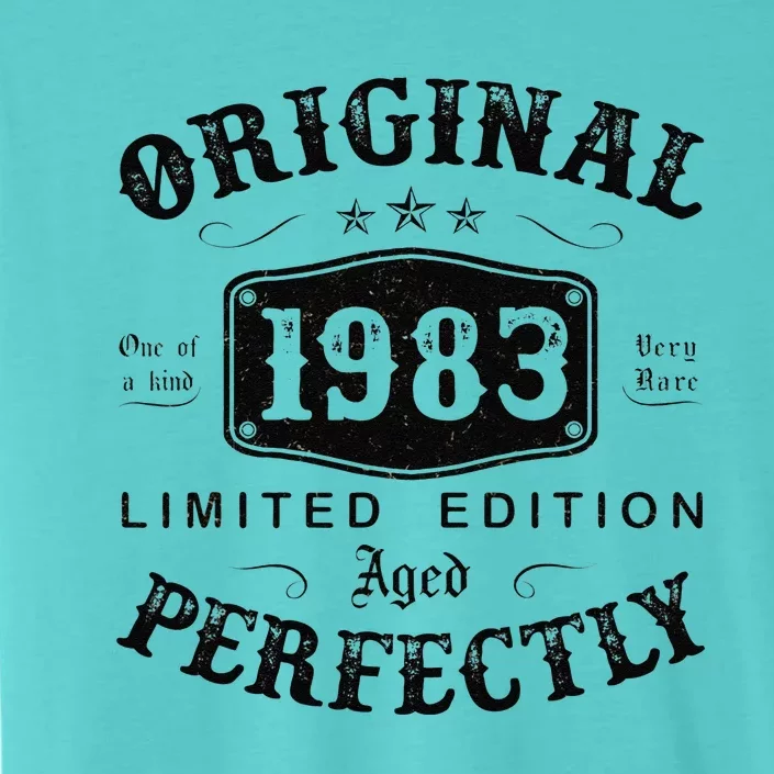 Original 1983 40 Years Old 40th Birthday Gifts For ChromaSoft Performance T-Shirt