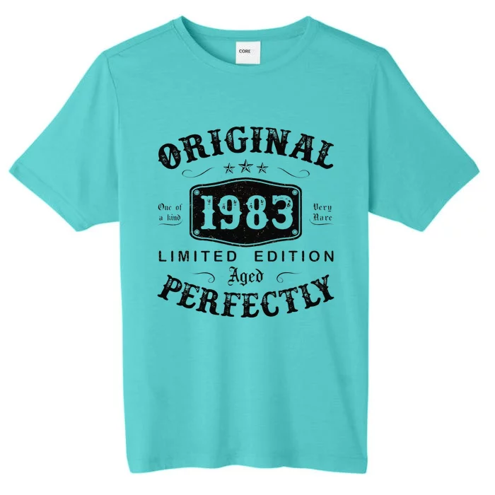 Original 1983 40 Years Old 40th Birthday Gifts For ChromaSoft Performance T-Shirt