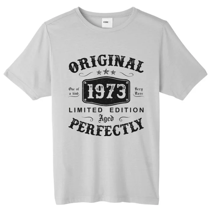 Original 1973 50 Years Old 50th Birthday Gifts ChromaSoft Performance T-Shirt