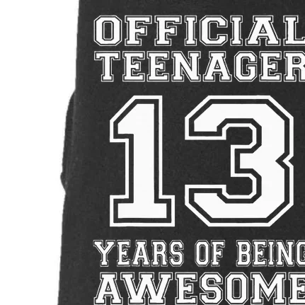 .O.fficial 13th Birthday Celebration Gifts for Teenagers Doggie 3-End Fleece Hoodie