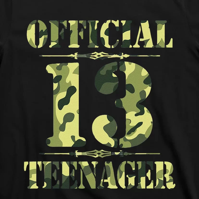 Officialnagern 13th Birthday Thirteen Camo Hunting T-Shirt