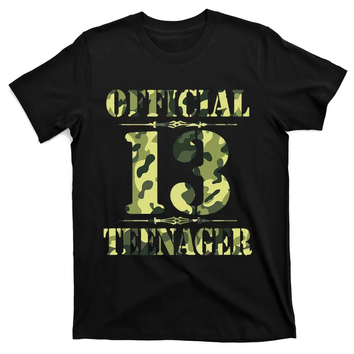 Officialnagern 13th Birthday Thirteen Camo Hunting T-Shirt