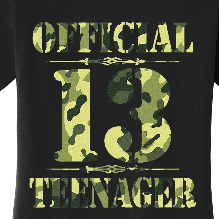 Officialnagern 13th Birthday Thirteen Camo Hunting Women's T-Shirt