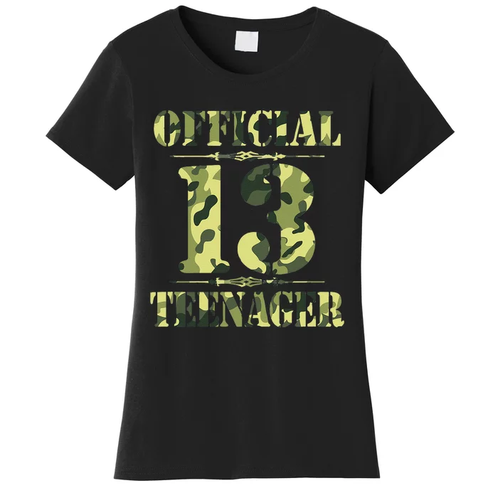 Officialnagern 13th Birthday Thirteen Camo Hunting Women's T-Shirt