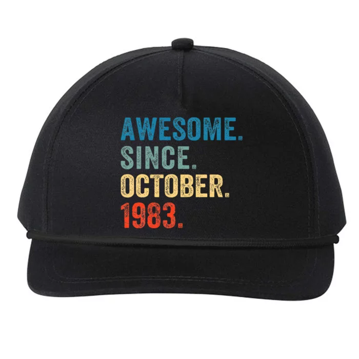 October 1983 Celebrating 40 Years old birthday Snapback Five-Panel Rope Hat