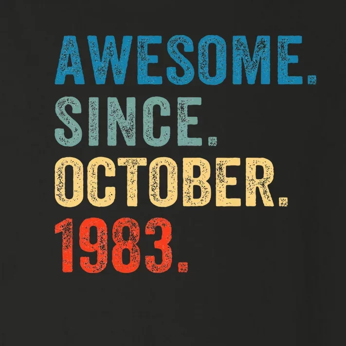 October 1983 Celebrating 40 Years old birthday Toddler Long Sleeve Shirt