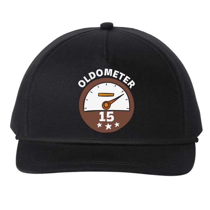 Oldometer 15 Funny Gift Snapback Five-Panel Rope Hat