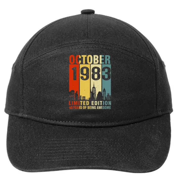 October 1983 Limited Edition 40 Years Of Being Awesome 7-Panel Snapback Hat