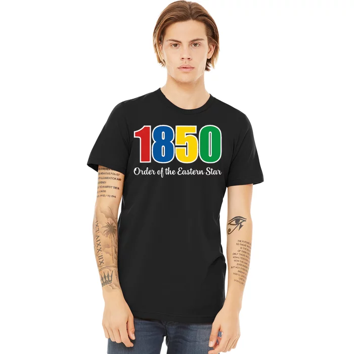 OES 1850 Number Order Of The Eastern Star Parents Day Premium T-Shirt