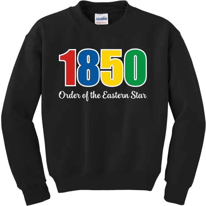 OES 1850 Number Order Of The Eastern Star Parents Day Kids Sweatshirt