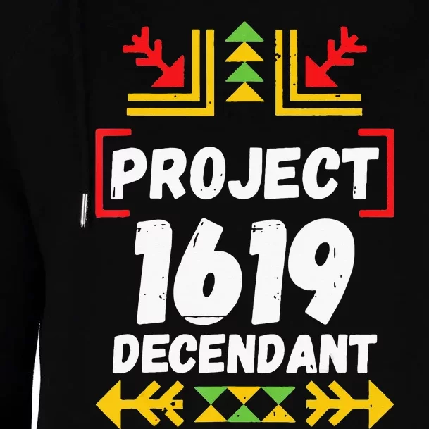 Official 1619 Project Black History Month Womens Funnel Neck Pullover Hood