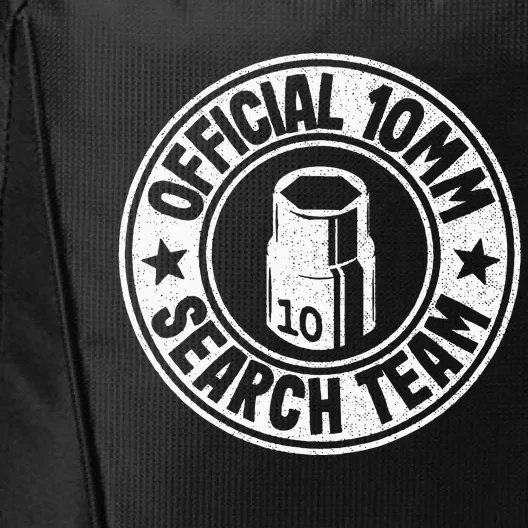 Official 10mm Socket Search Team Repair Shop Funny Mechanic City Backpack