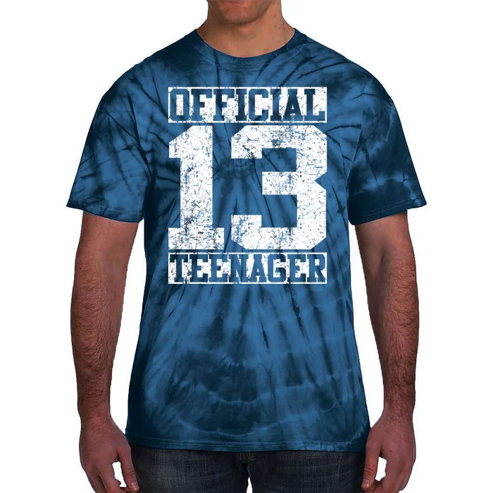 Officially 13 Teenager Distressed Look Tie-Dye T-Shirt