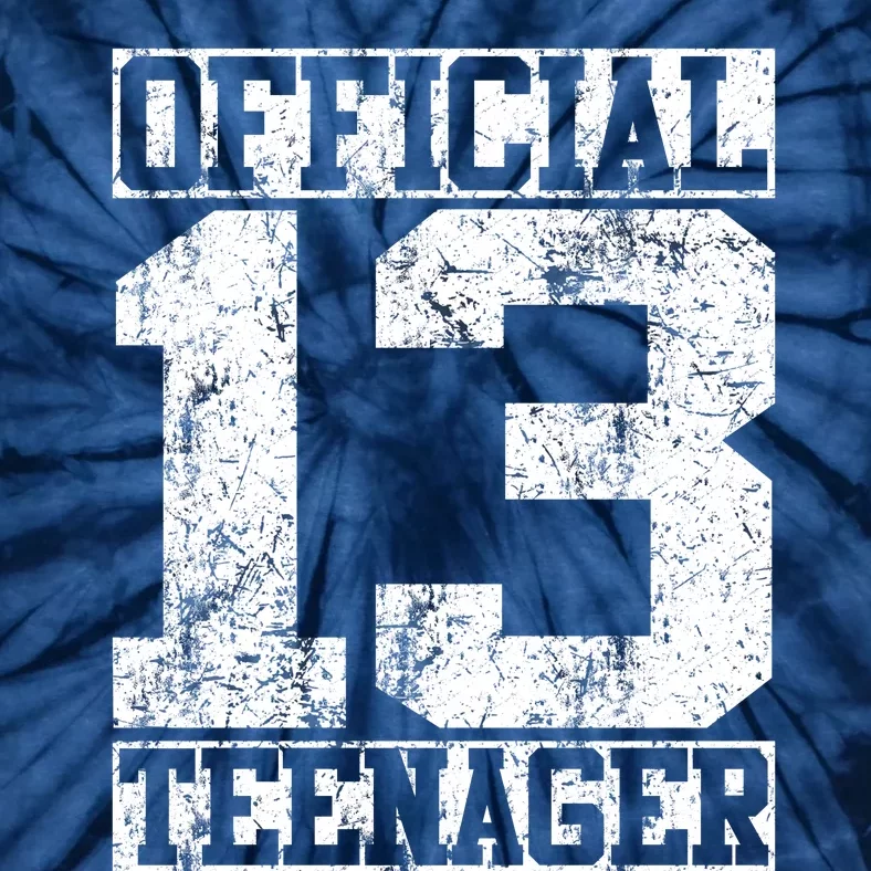 Officially 13 Teenager Distressed Look Tie-Dye T-Shirt