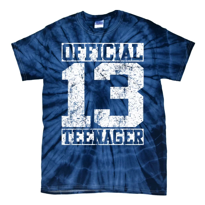 Officially 13 Teenager Distressed Look Tie-Dye T-Shirt