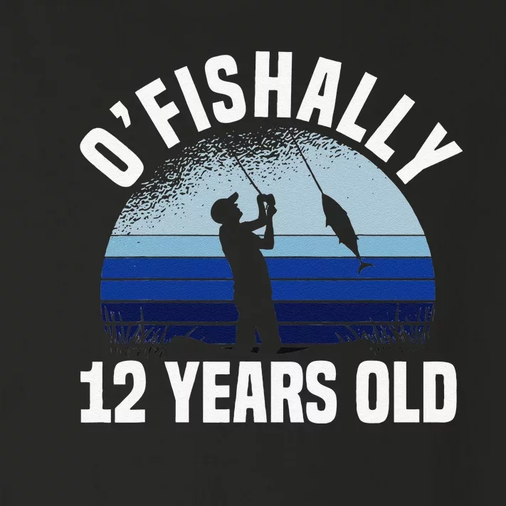 Ofishally 12 Years Old Fisherman 12th Birthday Fishing Toddler Long Sleeve Shirt